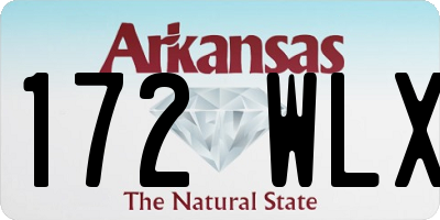AR license plate 172WLX