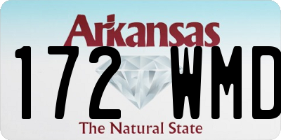 AR license plate 172WMD