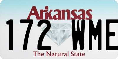 AR license plate 172WME