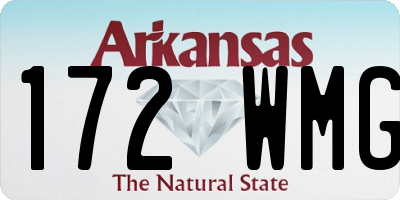 AR license plate 172WMG