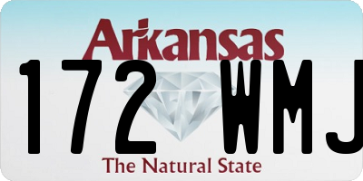 AR license plate 172WMJ