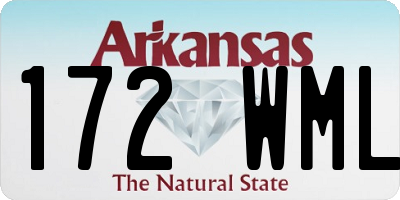 AR license plate 172WML