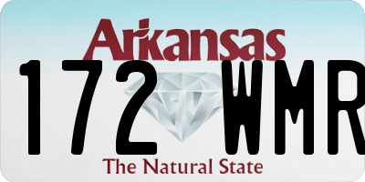AR license plate 172WMR