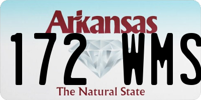 AR license plate 172WMS