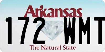 AR license plate 172WMT