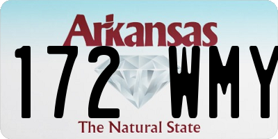 AR license plate 172WMY