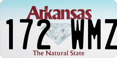 AR license plate 172WMZ