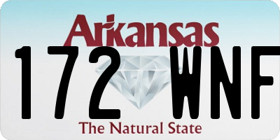 AR license plate 172WNF