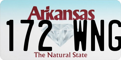 AR license plate 172WNG