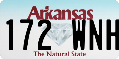 AR license plate 172WNH