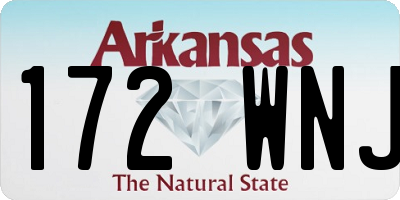 AR license plate 172WNJ