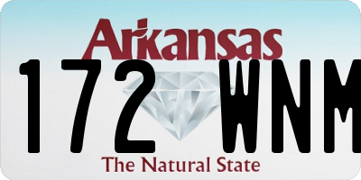 AR license plate 172WNM