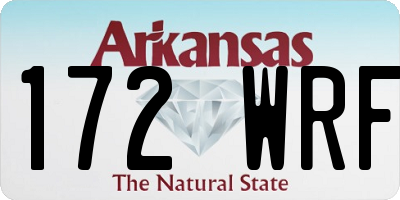 AR license plate 172WRF