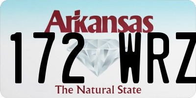 AR license plate 172WRZ