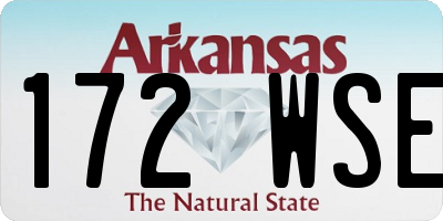 AR license plate 172WSE