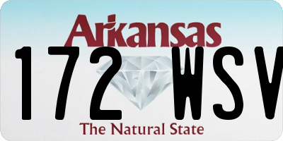 AR license plate 172WSV