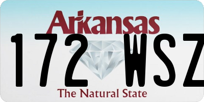 AR license plate 172WSZ