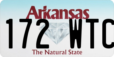 AR license plate 172WTC