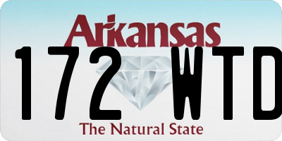 AR license plate 172WTD