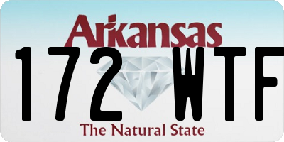 AR license plate 172WTF
