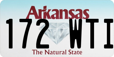 AR license plate 172WTI
