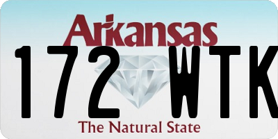 AR license plate 172WTK