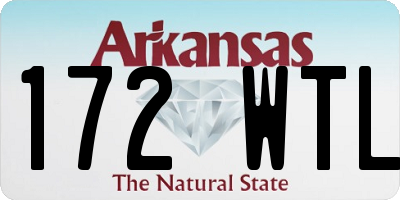 AR license plate 172WTL