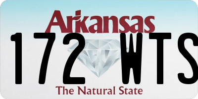 AR license plate 172WTS