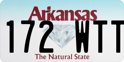 AR license plate 172WTT