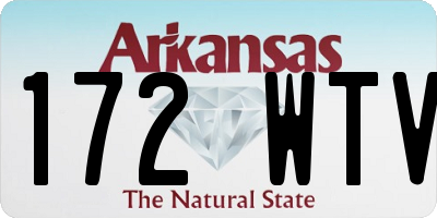 AR license plate 172WTV