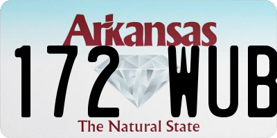 AR license plate 172WUB