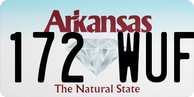 AR license plate 172WUF