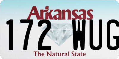 AR license plate 172WUG