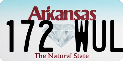 AR license plate 172WUL