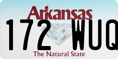 AR license plate 172WUQ