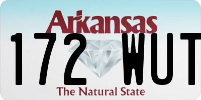 AR license plate 172WUT