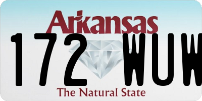 AR license plate 172WUW