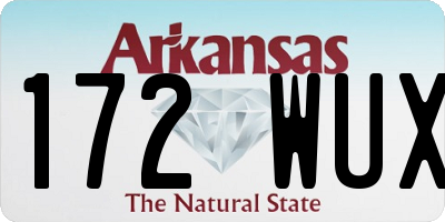 AR license plate 172WUX