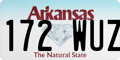 AR license plate 172WUZ