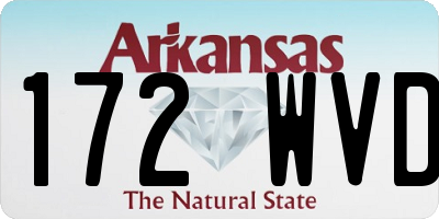 AR license plate 172WVD