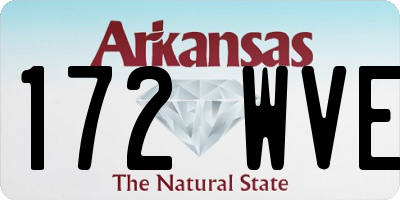 AR license plate 172WVE