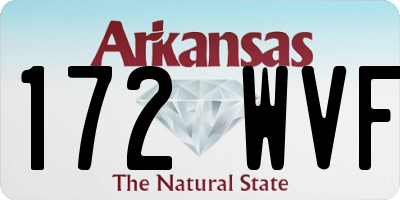 AR license plate 172WVF