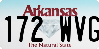 AR license plate 172WVG