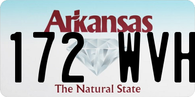AR license plate 172WVH