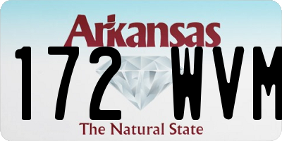 AR license plate 172WVM