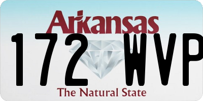 AR license plate 172WVP