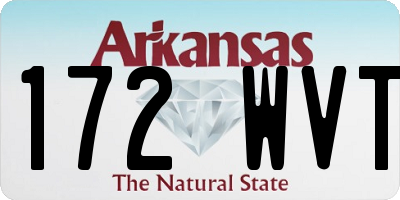 AR license plate 172WVT