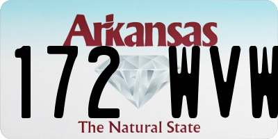 AR license plate 172WVW