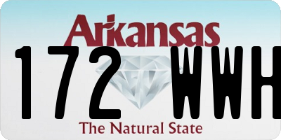 AR license plate 172WWH