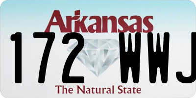 AR license plate 172WWJ